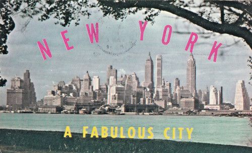 New york 1963 - new, cartolina