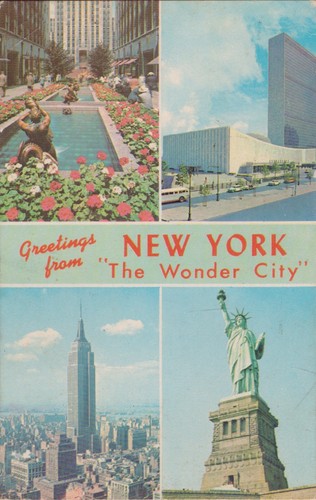 Cartolina new york the wonder - cartolina, york.
