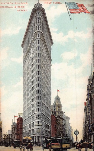 Cartolina del flat iron - del,