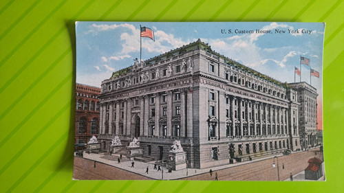 Cartolina new york city u - york, "u