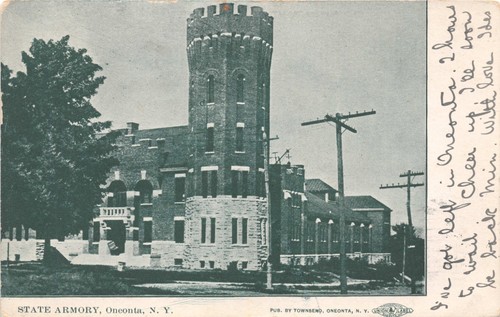 Cartolina oneonta new york - oneonta,