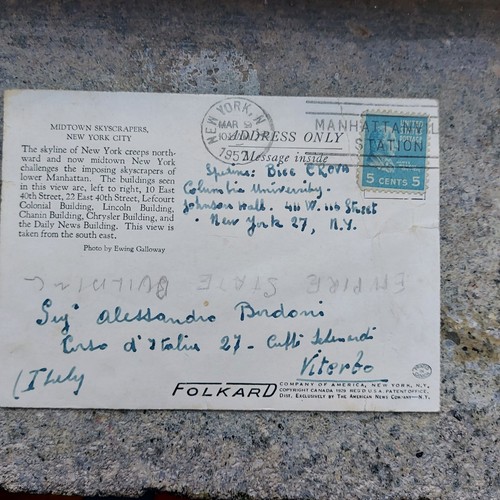 Cartolina new york 1952 - york,