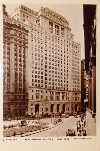 Cartolina new cunard - -,